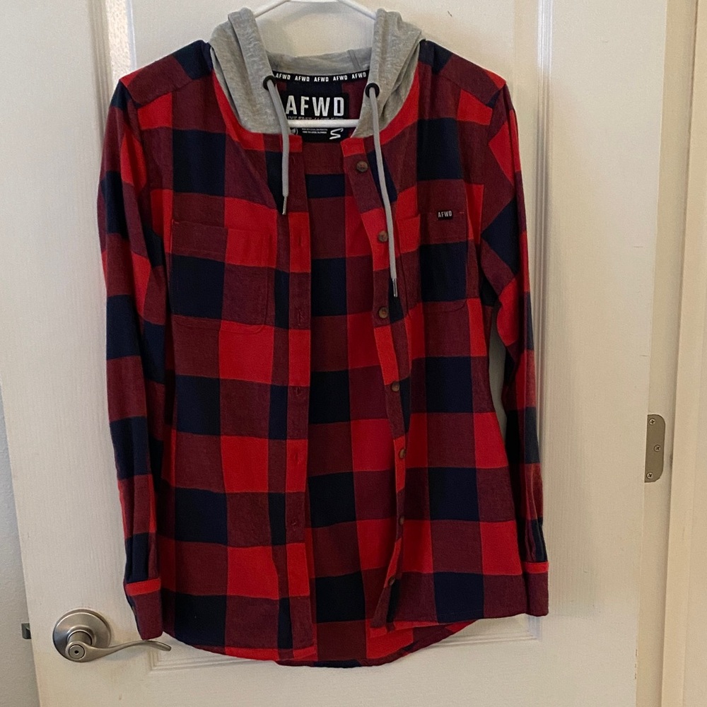 Alpha Forward Small Hooded Flannel